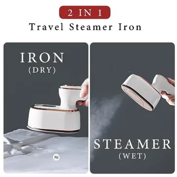 Portable Travel Garment Steamer Mini Compact Iron