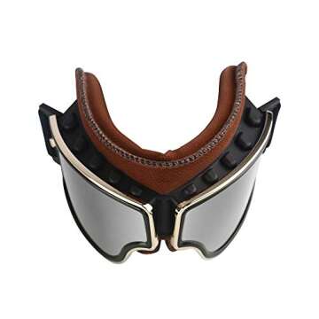 LILSIS Motorcycle Goggles Vintage Motorcycle Goggles Aviator Pilot Scooter Goggles