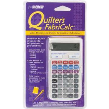Calculated Industries Quilter's FabriCalc Quilt Design and Estimating Calculator