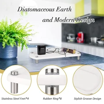 Ozzptuu Sink Caddy Instant Dry Kitchen Organizer for Modern Homes