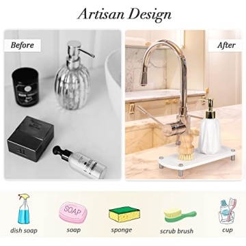 Ozzptuu Sink Caddy Instant Dry Kitchen Organizer for Modern Homes