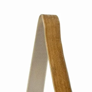QIANF Vintage Khaki Velvet Ribbon - Elegant Décor Solution