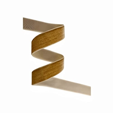 QIANF Vintage Khaki Velvet Ribbon - Elegant Décor Solution