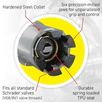 LockNFlate Air Chuck: Durable & Versatile 150 PSI Tire Inflator