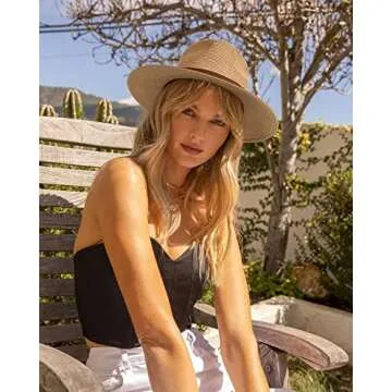 Stylish FURTALK Panama Hat for Summer Sun Protection