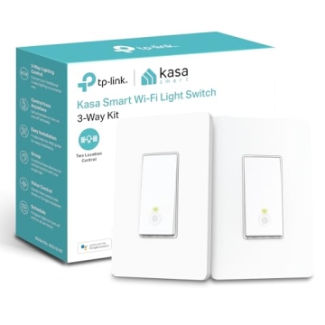 Kasa Smart 3 Way Switch HS210 KIT - Voice Control, Easy Install, UL Certified