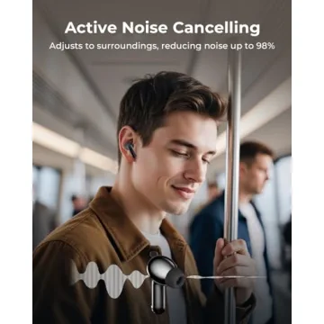 Active Noise Cancelling Wireless Earbuds with Smart Case