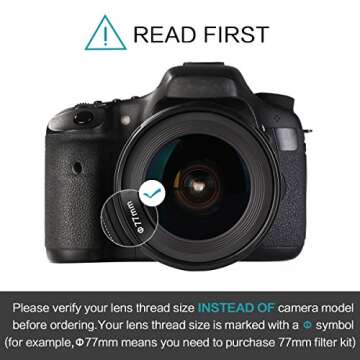 Beschoi 52mm UV Filter, CPL Filter, FLD Filters, ND Filter Kit (ND2 + ND4 + ND8), Graduated Color Filter Set (Orange, Blue, Gray), 0.35x HD Wide Angle Fisheye, Lens Hoods, Lens Cap, Cleaning kit