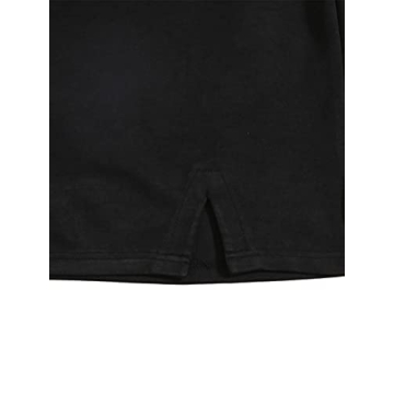 Verdusa Women's Bodycon Mini Skirt with Split Hem