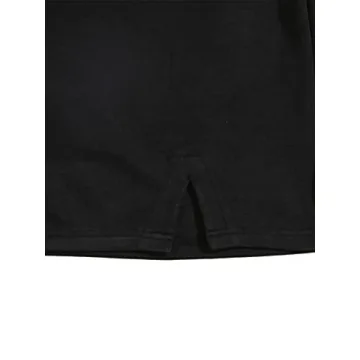 Verdusa Women's Bodycon Mini Skirt with Split Hem