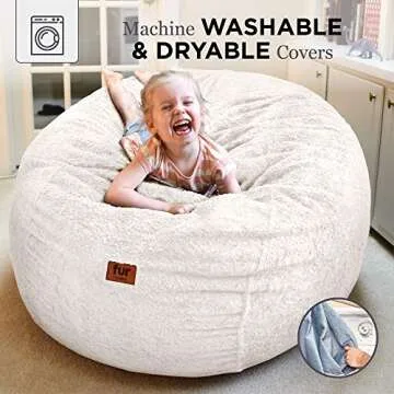 CordaRoy's Convertible Faux Fur Bean Bag Chair - Full Size