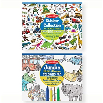 Melissa & Doug Coloring and Sticker Pad for Kids