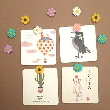 Daisy Flower Thumbtacks - Decorative and Durable Pushpins