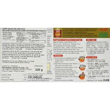 S&B Golden Curry Sauce Mix - Medium Hot, Authentic Japanese Flavor, Versatile Cooking