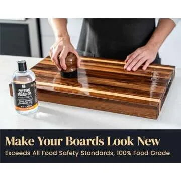 Mevell Food Grade Mineral Oil Made in USA 16 Oz, Butcher Blocks and Kitchen Countertops Conditioner,...