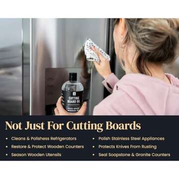 Mevell Food Grade Mineral Oil 16 Oz USA Kitchen Conditioner