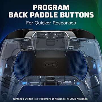 PDP Gaming Afterglow Wireless Nintendo Switch Pro Controller: Prismatic RGB LED Lighting, Full Motio...