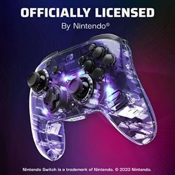 PDP Gaming Afterglow Wireless Nintendo Switch Pro Controller: Prismatic RGB LED Lighting, Full Motion Control Gamepad, Customizable Paddle Buttons