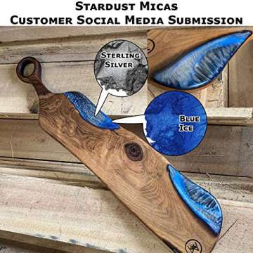 Stardust Micas Pigment Powder Cosmetic Grade Colorant for Makeup, Soap Making, Epoxy Resin, DIY Crafting Projects, Bright True Colors Stable Mica Batch Consistency (10 Gram Jar, Sterling Silver)