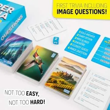 Exciting Super Trivia Game with 1200 Questions for All Ages