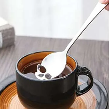 Stylish 304 Stainless Steel Skull Spoons for Tea & Coffee