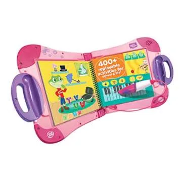 LeapFrog LeapStart Electronic Book, Educational and Interactive Playbook Toy for Toddler and Pre School Boys & Girls 2, 3, 4, 5, 6, 7 Year Olds, Pink