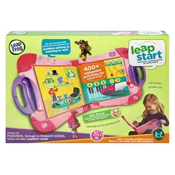LeapFrog LeapStart Electronic Book, Educational and Interactive Playbook Toy for Toddler and Pre School Boys & Girls 2, 3, 4, 5, 6, 7 Year Olds, Pink