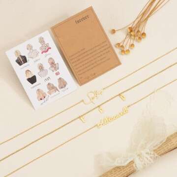 NONTAI Gold SWIFT Necklace Taylor Inspired Necklace for Women, SWIFTIE Outfit Jewelry Taylor Choker ...