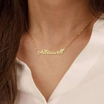NONTAI Gold SWIFT Necklace Taylor Inspired Necklace for Women, SWIFTIE Outfit Jewelry Taylor Choker Necklace For Eras Music