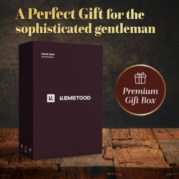 Kemstood 6-in-1 Globe Whiskey Decanter Set - Elegant Gift