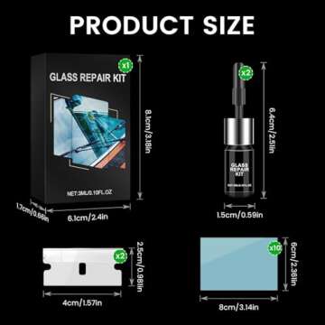 Easy Windshield Repair Kit for Chips and Cracks