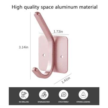 Paoli Heavy Duty Self Adhesive Hooks - Durable Home Solution