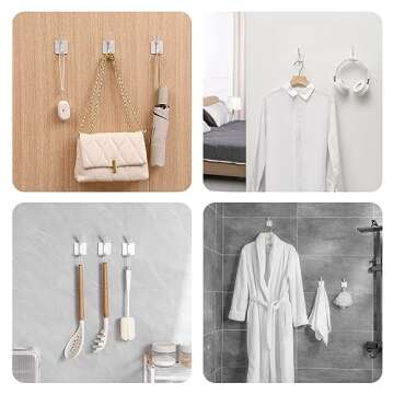 Paoli Heavy Duty Self Adhesive Hooks - Durable Home Solution