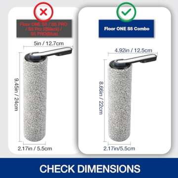 S5 Combo Only, Replacement Brush Roller for Tineco Floor ONE S5 Combo Cordless Wet Dry Vacuum Cleane...