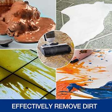 S5 Combo Only, Replacement Brush Roller for Tineco Floor ONE S5 Combo Cordless Wet Dry Vacuum Cleaner Accessories, 2 Brush Roller, 2 HEPA Filters