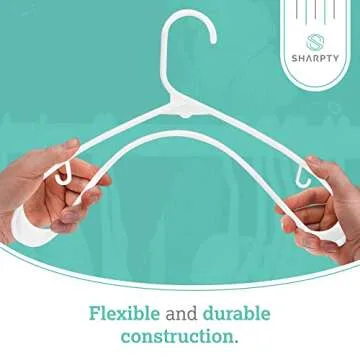 Durable Sharpty Plastic Hangers - Closet Essentials for All
