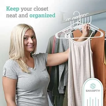 Durable Sharpty Plastic Hangers - Closet Essentials for All