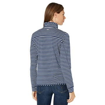 Vineyard Vines Women's Sankaty Shep Shirt in Navy Stripe