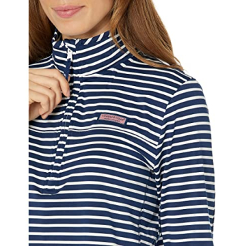 Vineyard Vines Women's Sankaty Shep Shirt in Navy Stripe