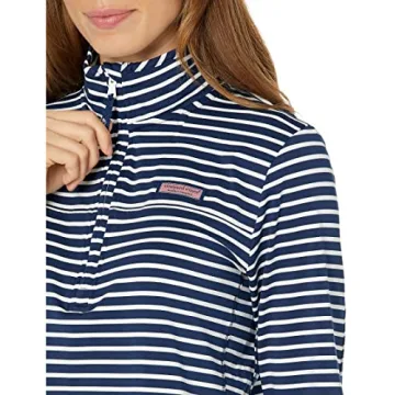 Vineyard Vines Women's Sankaty Shep Shirt in Navy Stripe