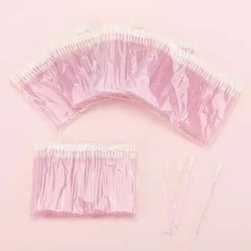 Tbestmax 500 Disposable Pink Lip Applicators for Perfect Makeup