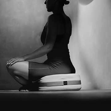 Walden Meditation Cushion | Luxury Canvas Meditation Pillow | 15 x 15 x 6 | Filled with Organic Buck...