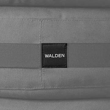 Walden Meditation Cushion | Luxury Canvas Meditation Pillow | 15 x 15 x 6 | Filled with Organic Buckwheat Hull | For Meditation, Yoga, and Floor Seating | Made in USA