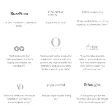 Walden Meditation Cushion | Luxury Canvas Meditation Pillow | 15 x 15 x 6 | Filled with Organic Buckwheat Hull | For Meditation, Yoga, and Floor Seating | Made in USA