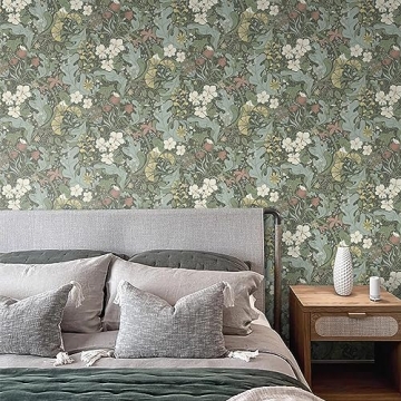 Vibrant HeloHo Peel and Stick Floral Wallpaper