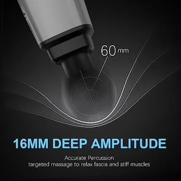 HeaDot Deep Tissue Massage Gun 30 Speeds 6 Heads Quiet