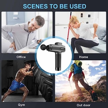 HeaDot Deep Tissue Massage Gun 30 Speeds 6 Heads Quiet