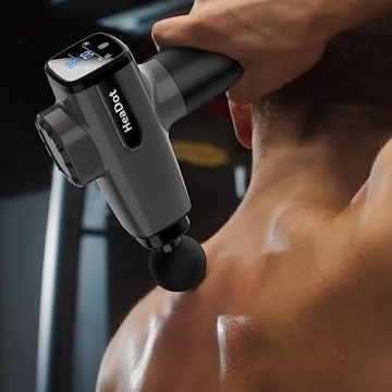 HeaDot Deep Tissue Massage Gun 30 Speeds 6 Heads Quiet