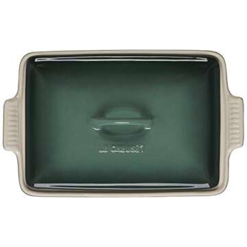 Le Creuset Stoneware Heritage Covered Rectangular Casserole, 4 qt. (12" x 9"), Artichaut