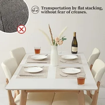 Leetaltree Placemats Set of 4 - Durable & Stylish Dining Mats